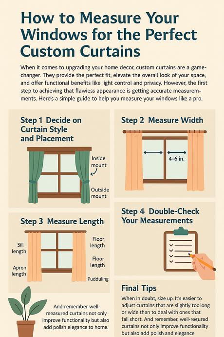 How to Measure Your Windows for the Perfect Custom Curtains