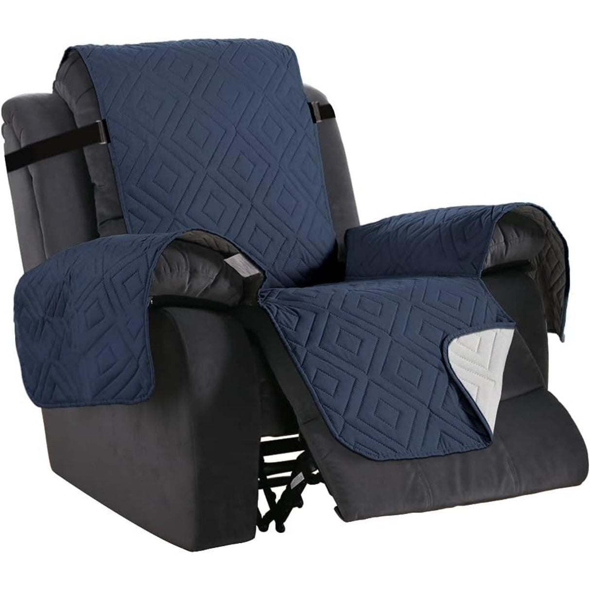 Reversible Furniture Protector Anti-Slip Water Resistant 2" Elastic Straps Couch Covers