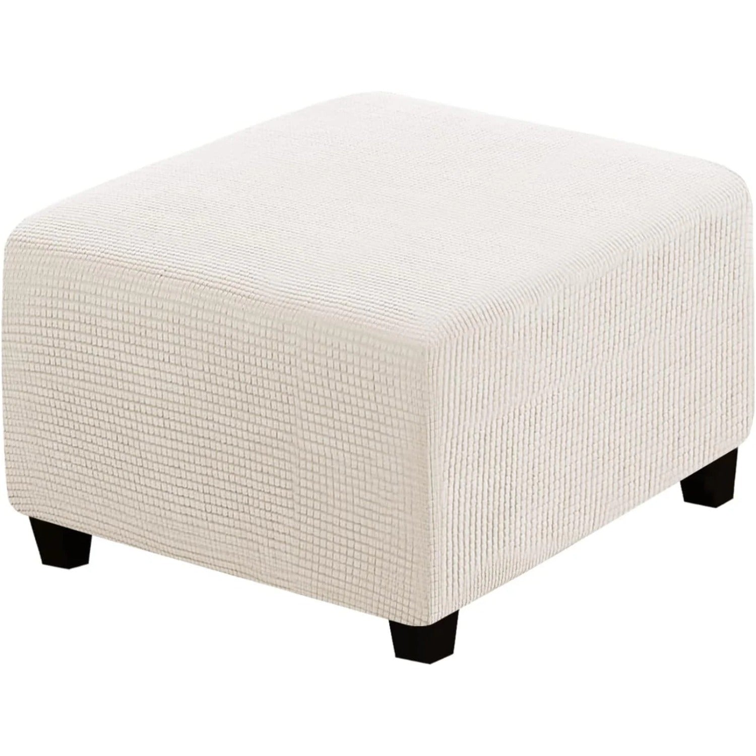 Ottoman Cover Slipcover Rectangle Fit Length Footrest Sofa Slipcovers Stool Cover