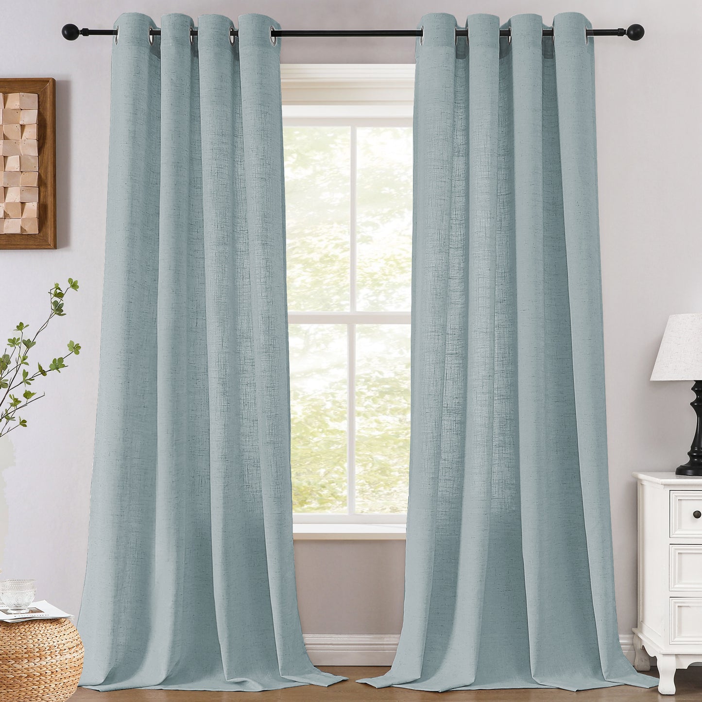 Rich Linen Privacy Curtains