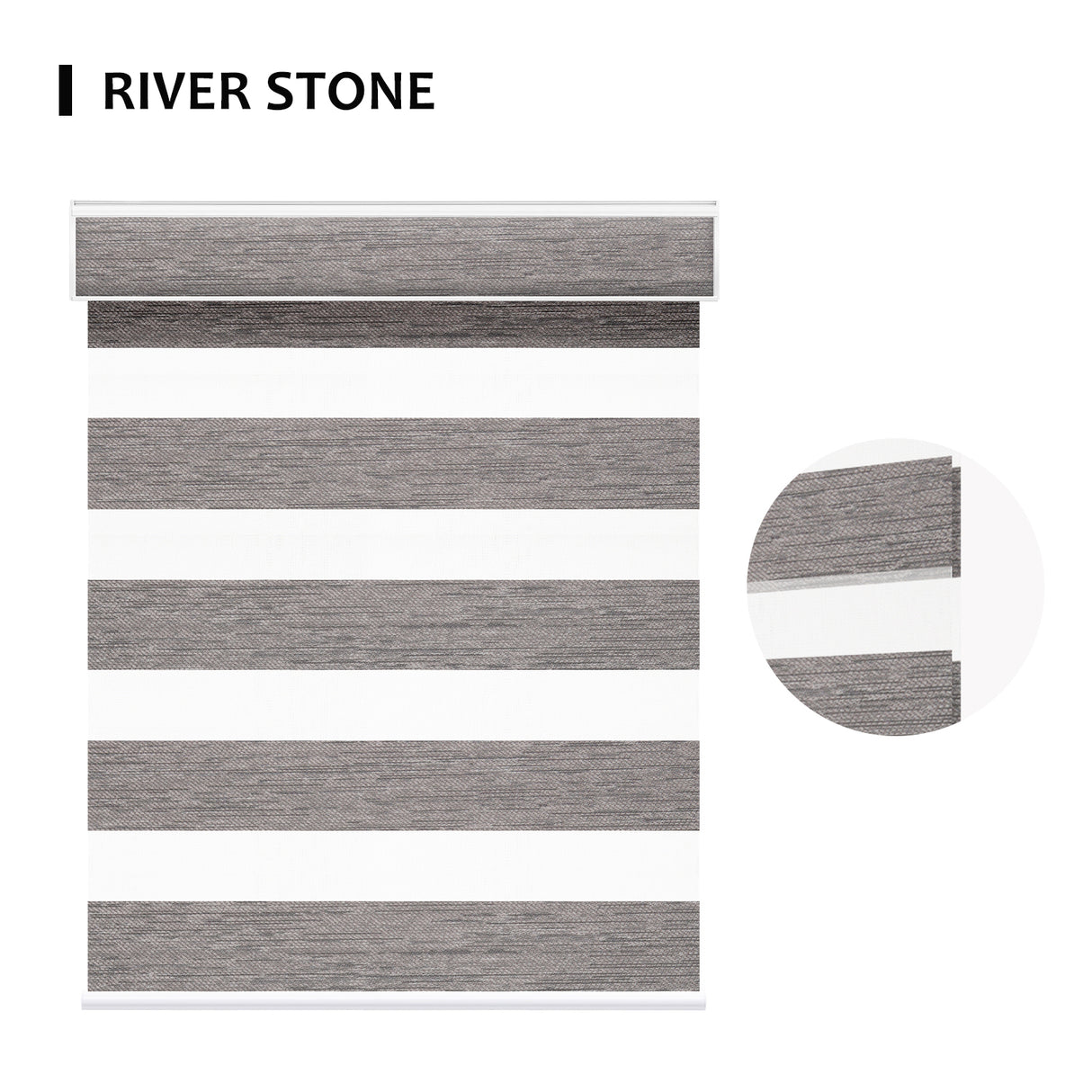 Motorized Zebra Shades 85% Blackout 95mm Ingrid