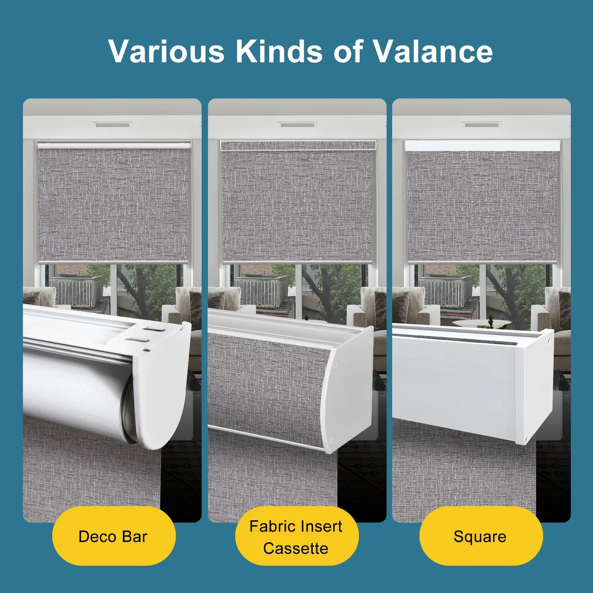 Hardwired Motorized Roller Shades 100% Blackout Safari