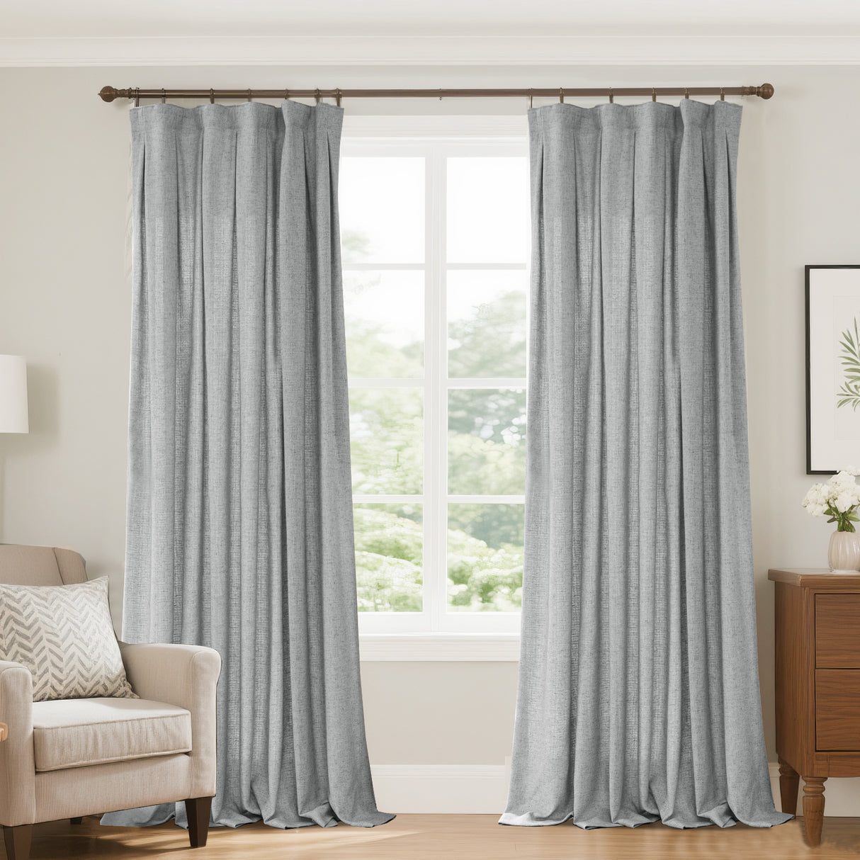 Marisel Faux LInen Heavyweight curtains