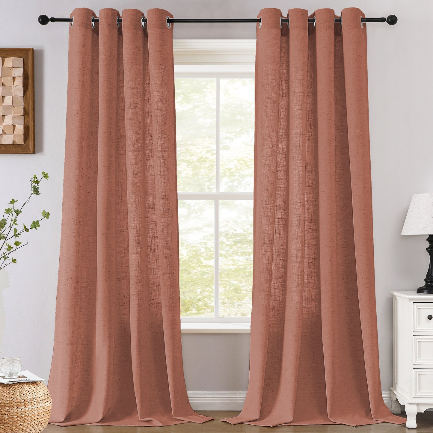 Rich Linen Privacy Curtains