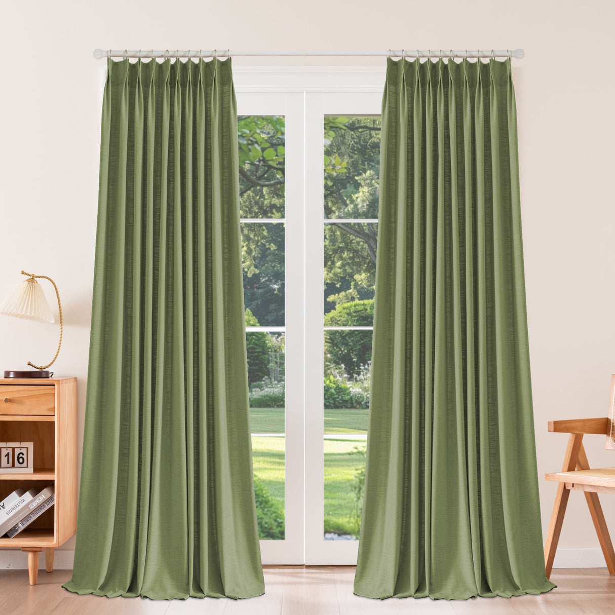 Caelis Heavyweight Cotton Blended Drapery Pleated