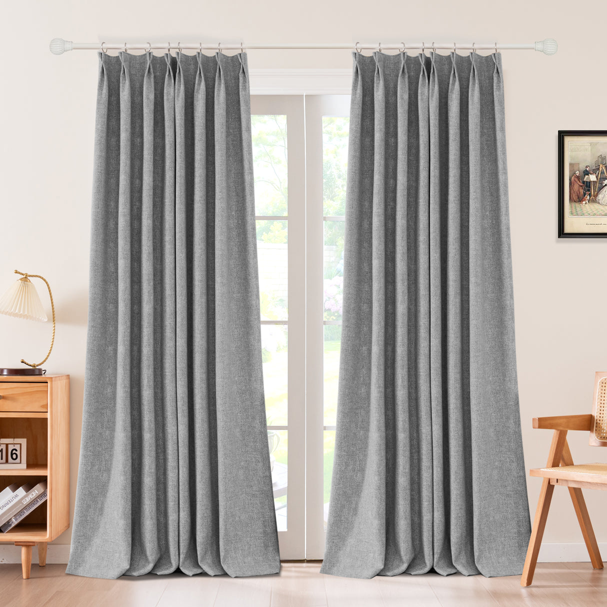Sarella Premium Velvet Curtain Pleated