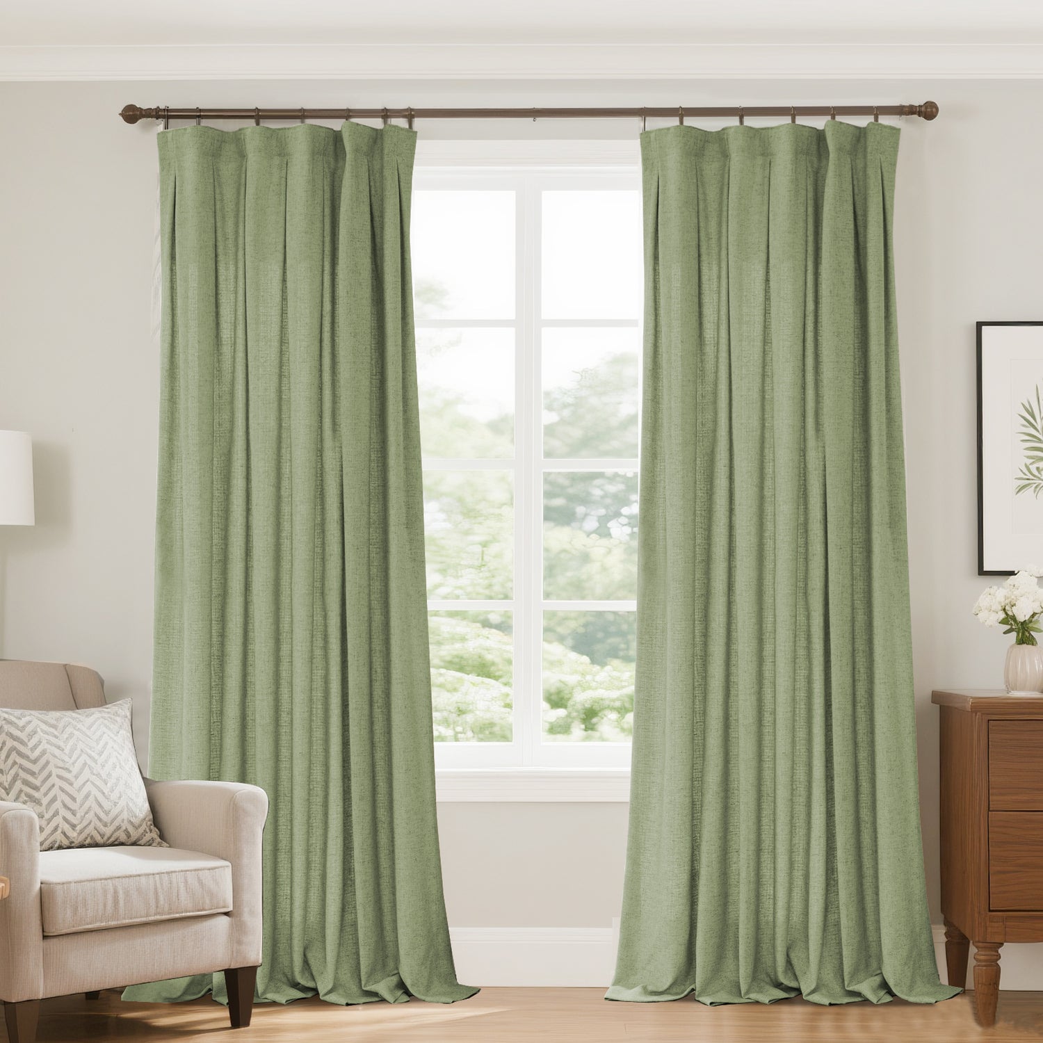 Marisel Faux LInen Heavyweight curtains