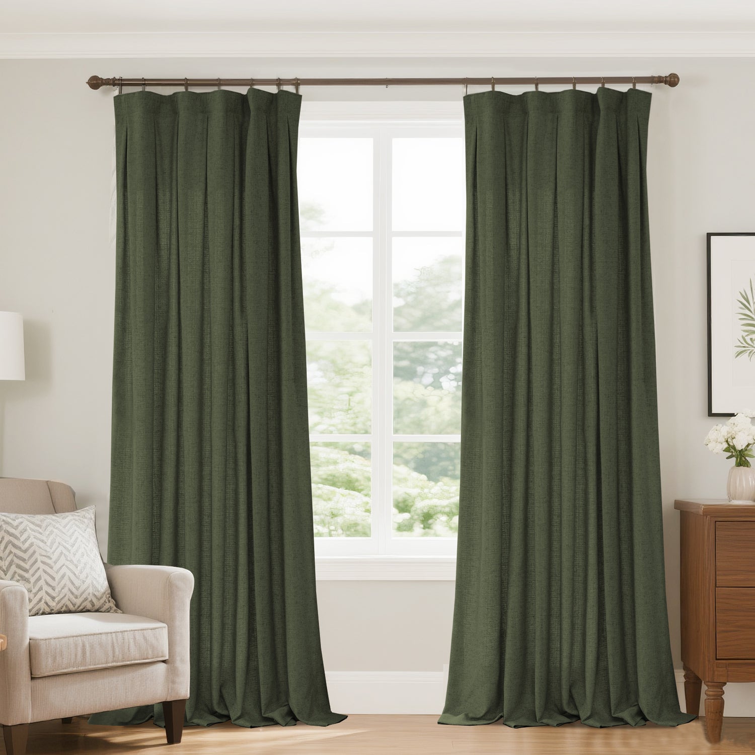 Marisel Faux LInen Heavyweight curtains