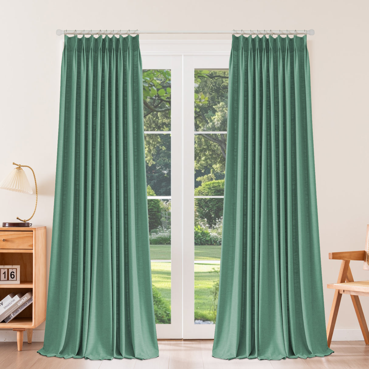 Caelis Heavyweight Cotton Blended Drapery Pleated