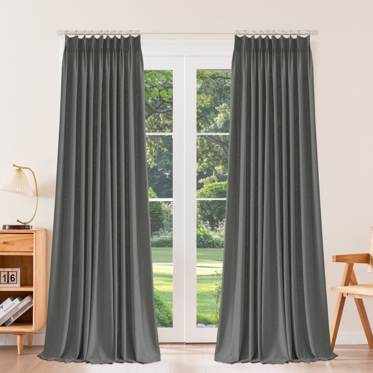 Caelis Heavyweight Cotton Blended Drapery Pleated