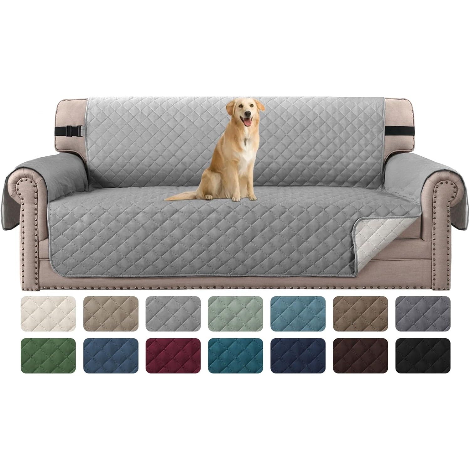 Reversible Chair Covers Water Repellent Chair Slipcover for Dogs Pets Furniture Protector