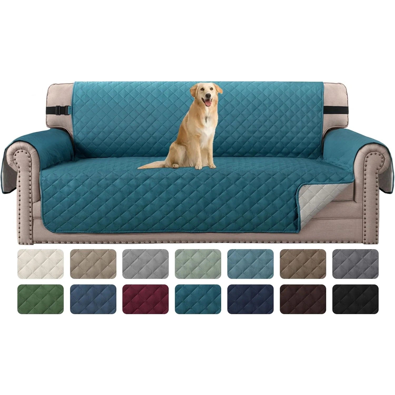 Reversible Chair Covers Water Repellent Chair Slipcover for Dogs Pets Furniture Protector