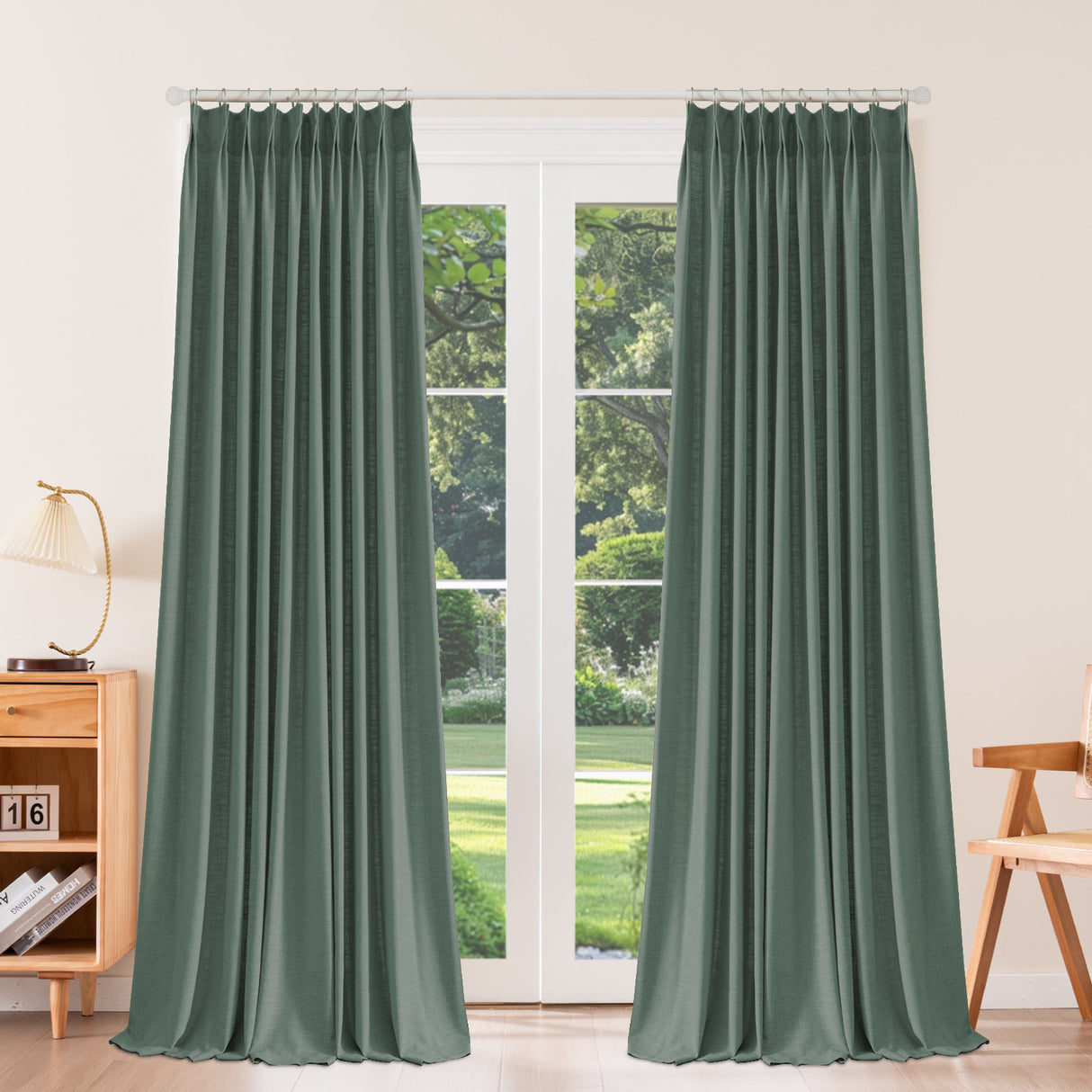 Caelis Heavyweight Cotton Blended Drapery Pleated