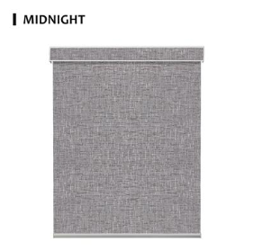 Hardwired Motorized Roller Shades 100% Blackout Safari