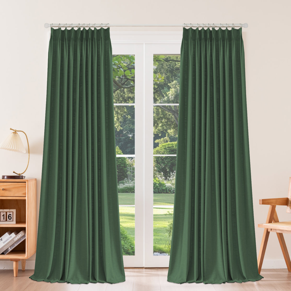 Caelis Heavyweight Cotton Blended Drapery Pleated