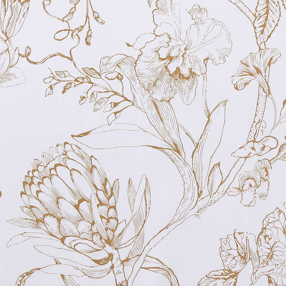 H.VERSAILTEX 100% Blackout Curtains Camellia Floral Printed Drapes Leah Floral Thermal Bedroom Curtains for Living room with Black Liner 2 Panels,52" x 108",Taupe