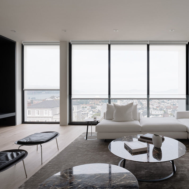 Motorized Light Filtering Solar Shades 1%/3%/5% Openness Aventus