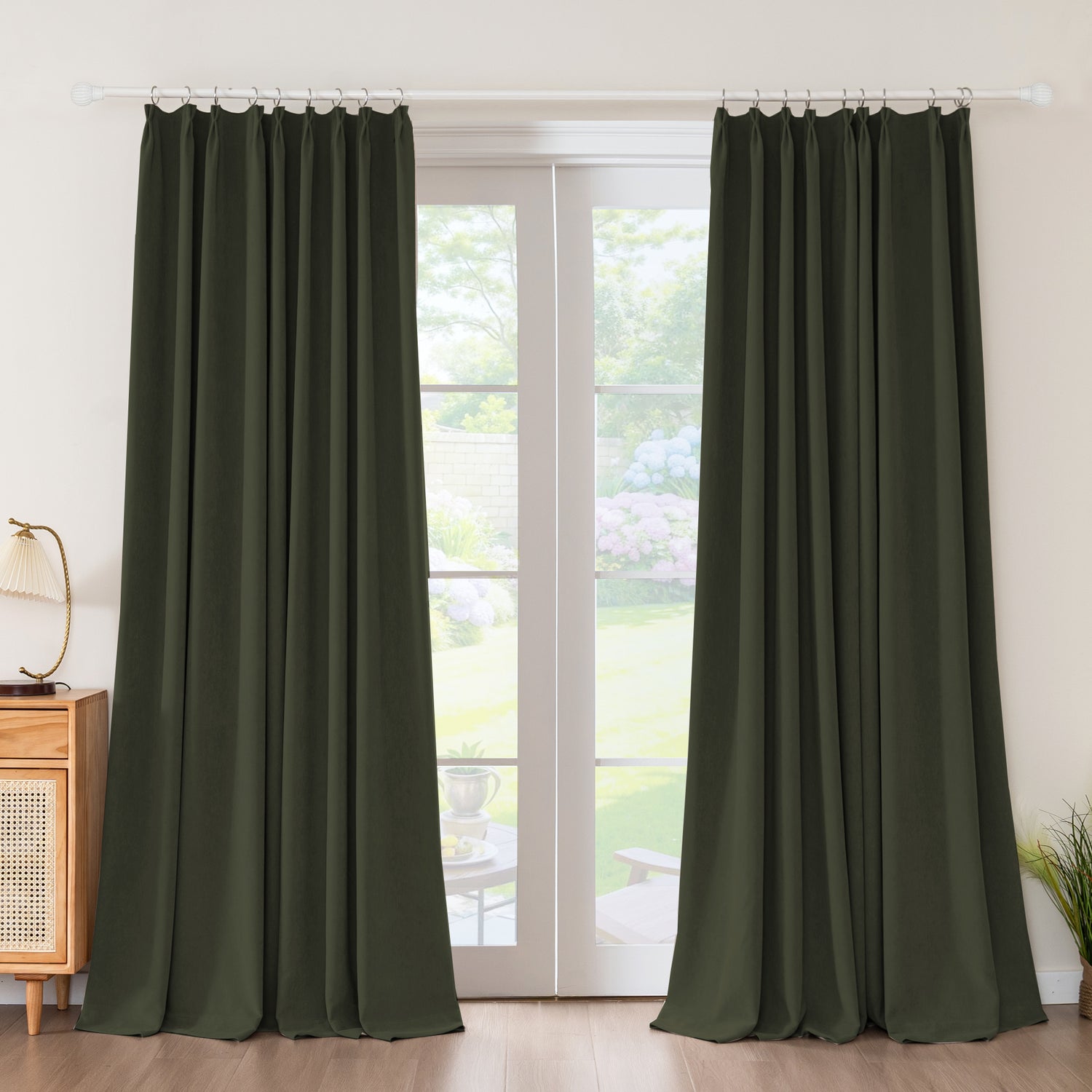 Lyssa Herringbone Custom Curtain Pleated