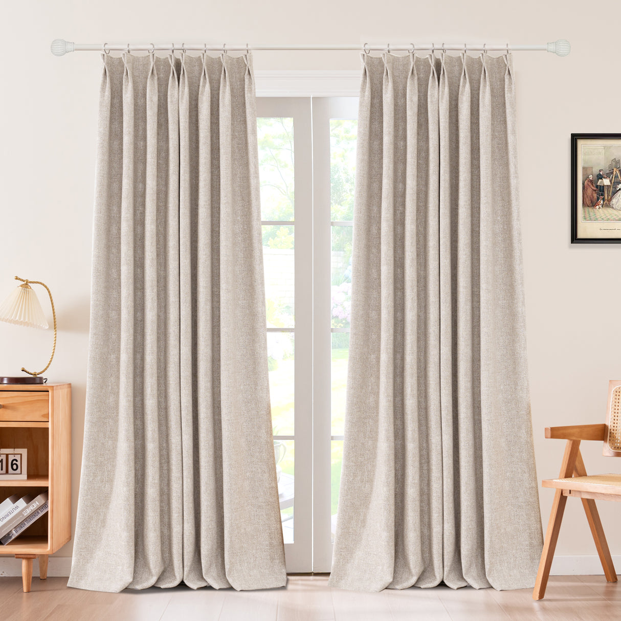 Sarella Premium Velvet Curtain Pleated