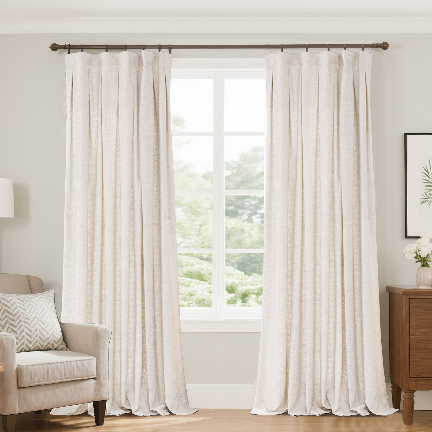 Marisel Faux LInen Heavyweight curtains
