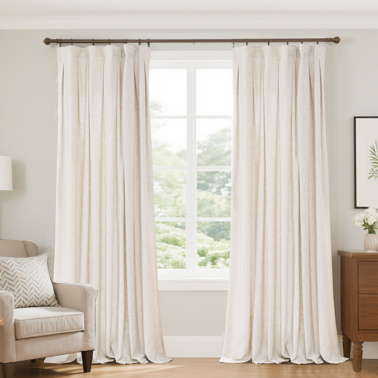 Marisel Faux LInen Heavyweight curtains