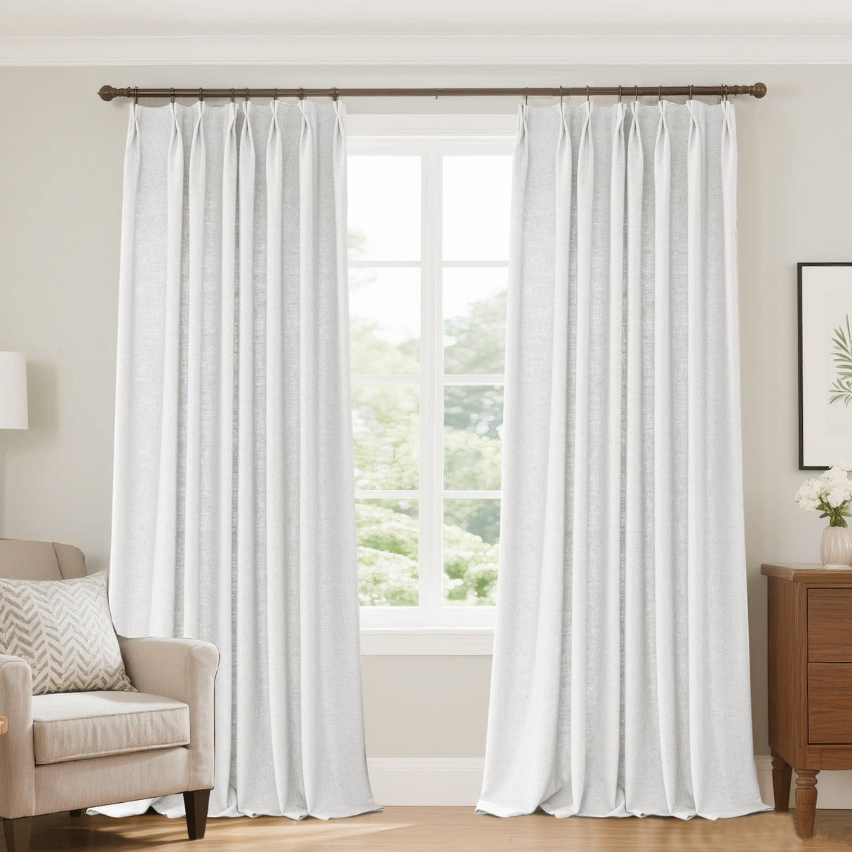 Draxis Textured Blended Linen Curtains
