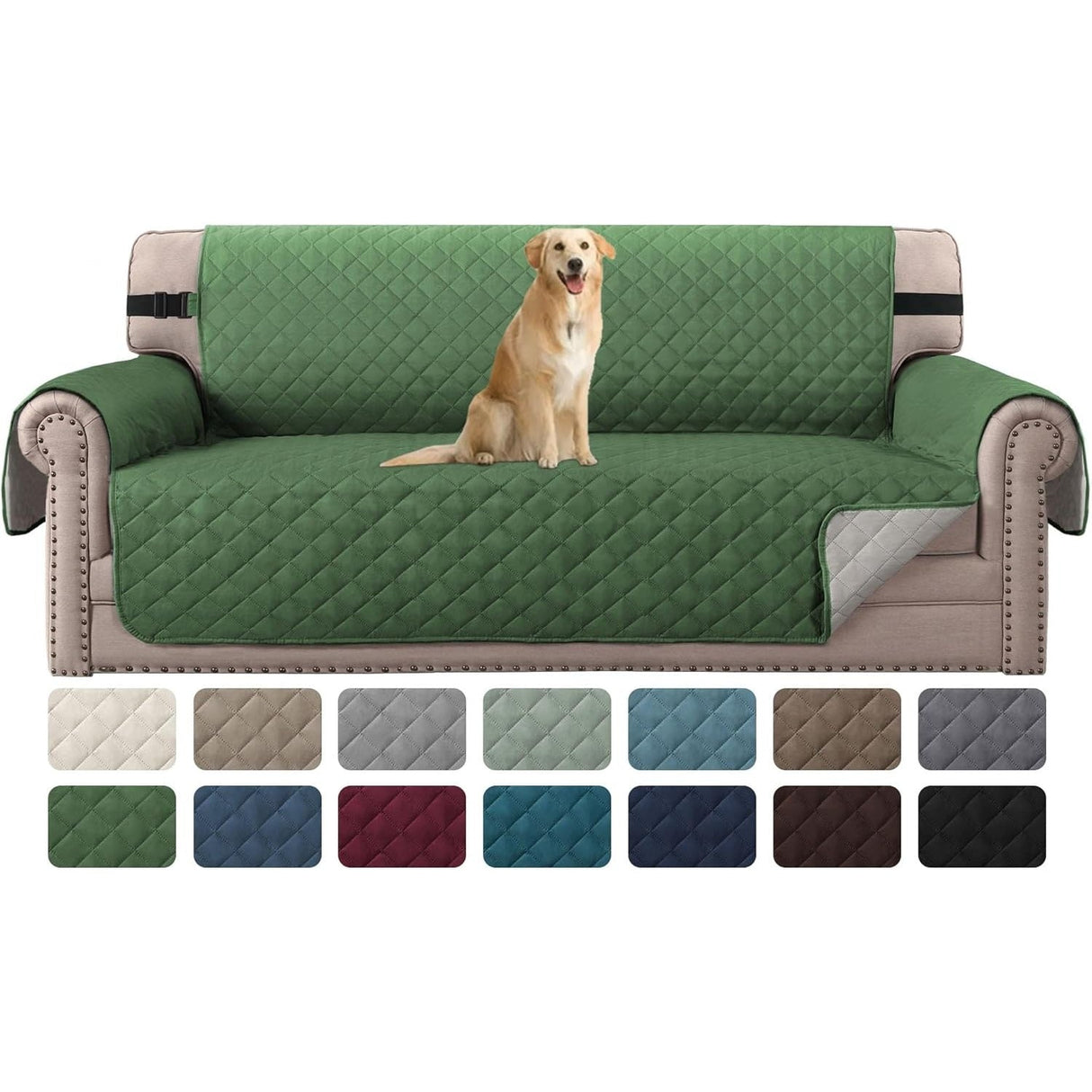 Reversible Chair Covers Water Repellent Chair Slipcover for Dogs Pets Furniture Protector