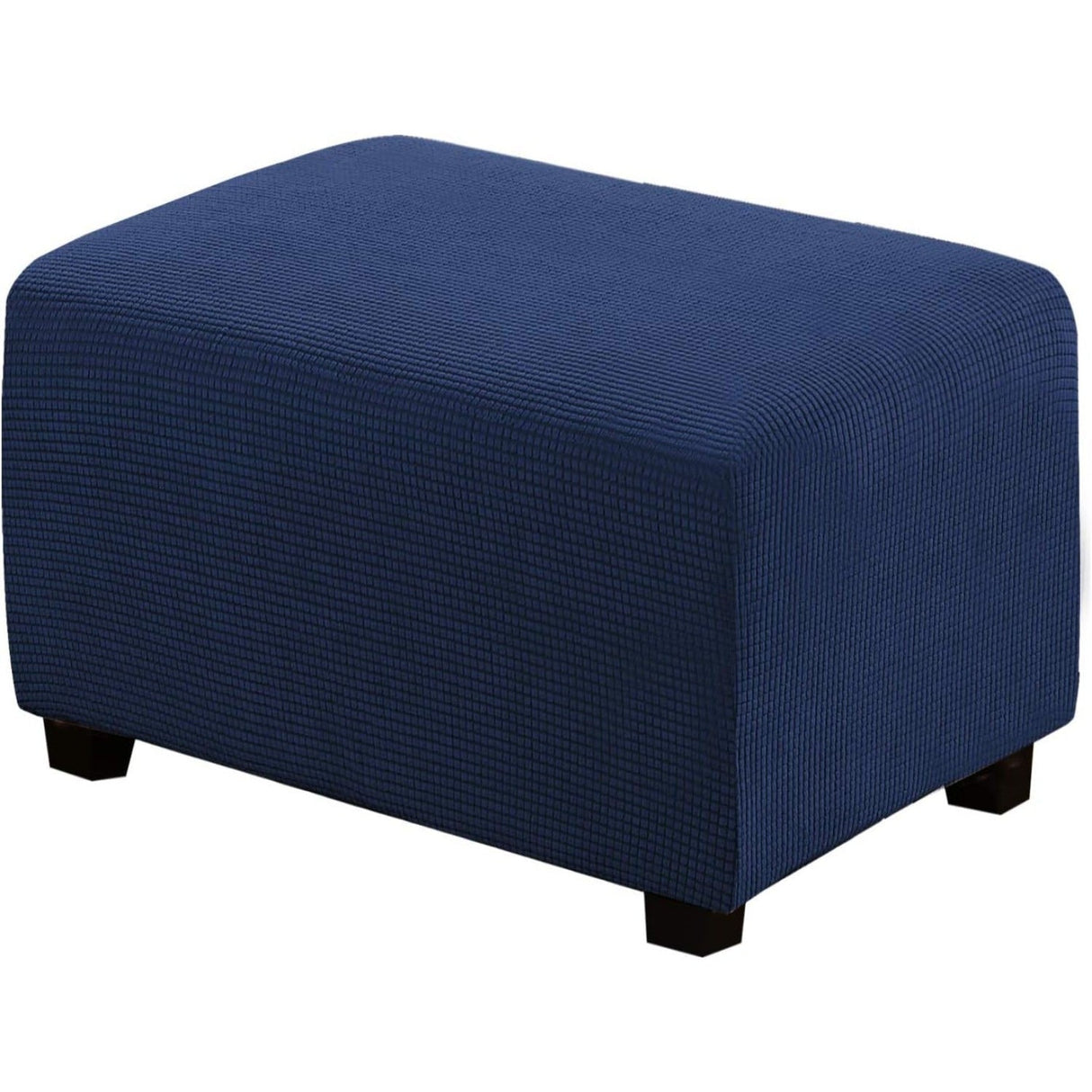 Ottoman Cover Slipcover Rectangle Fit Length Footrest Sofa Slipcovers Stool Cover
