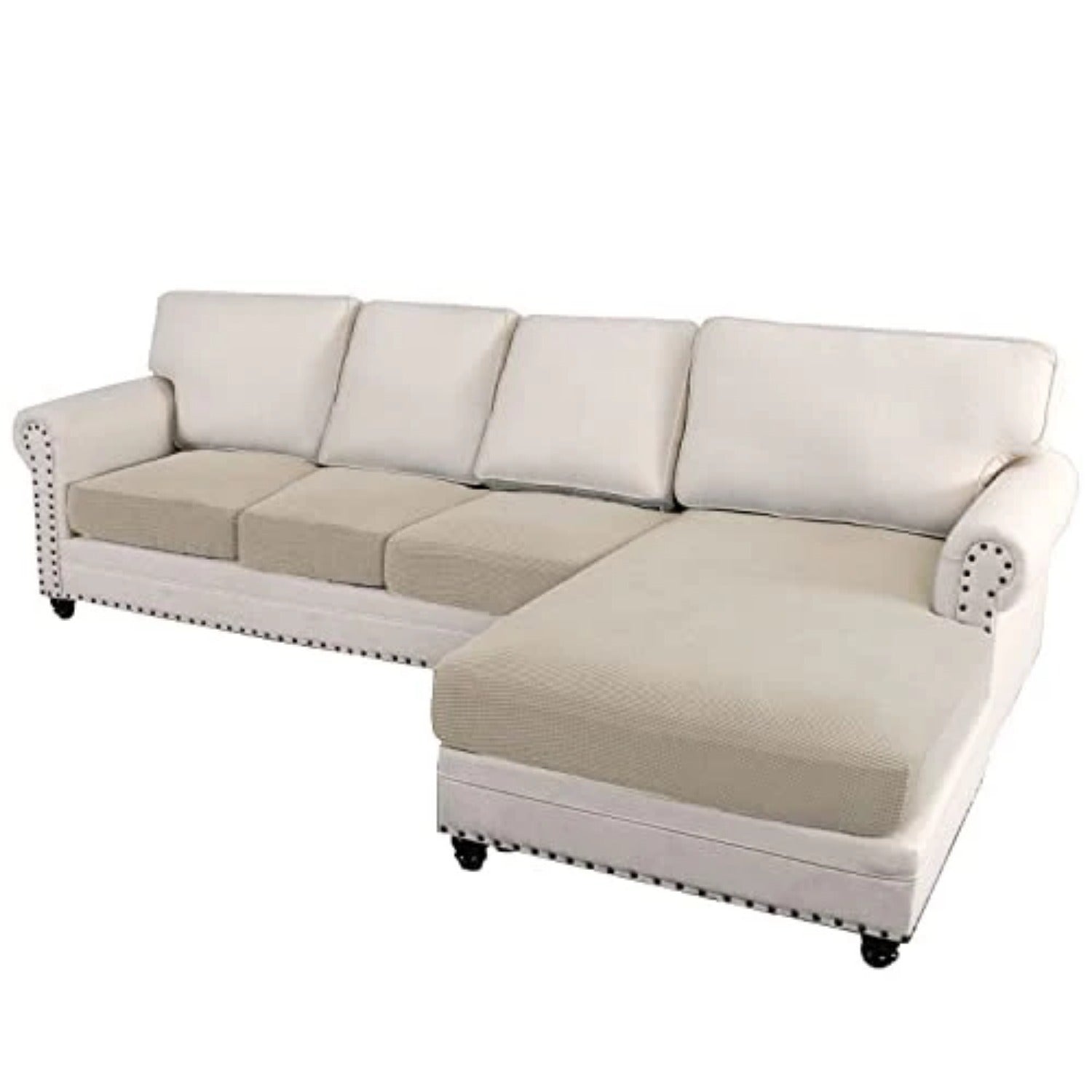 Sectional Couch Covers 3 Pieces Sofa Seat Cushion Covers L Shape Separate
