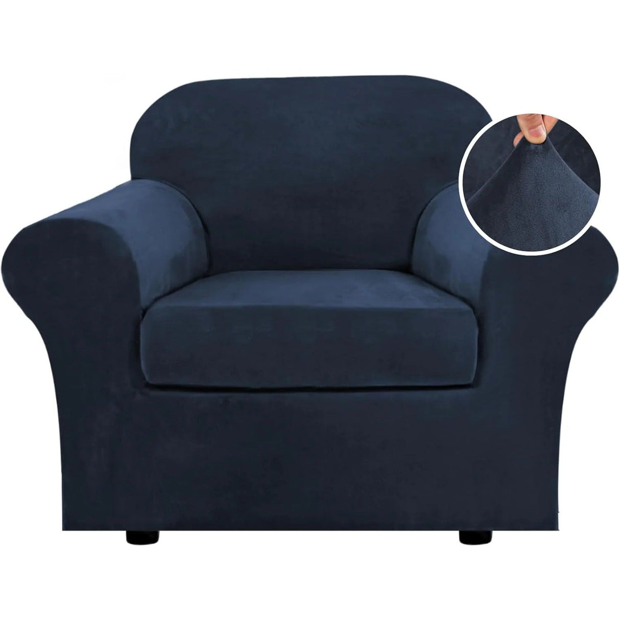 Modern Velvet Plush High Stretch Sofa Slipcover