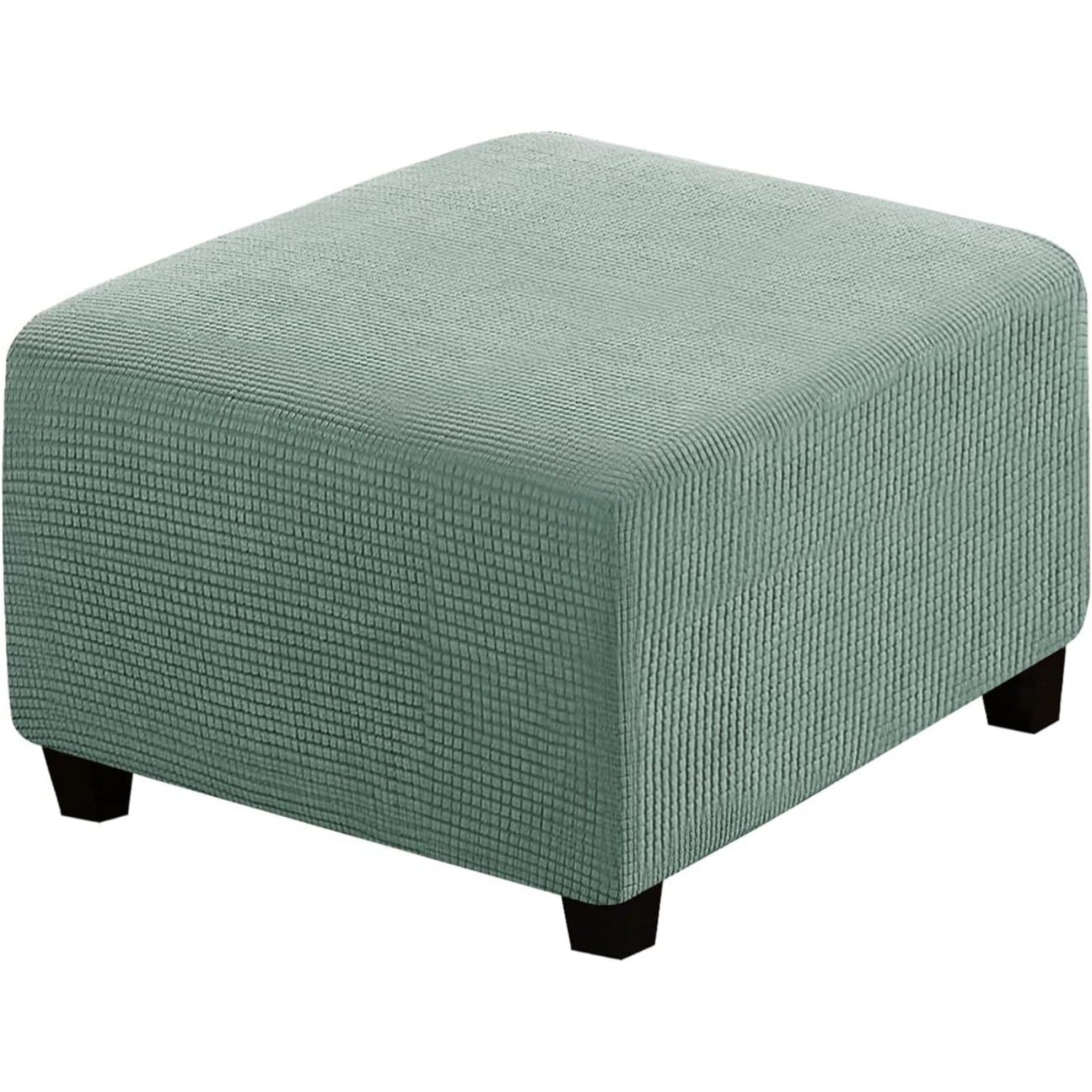 Ottoman Cover Slipcover Rectangle Fit Length Footrest Sofa Slipcovers Stool Cover