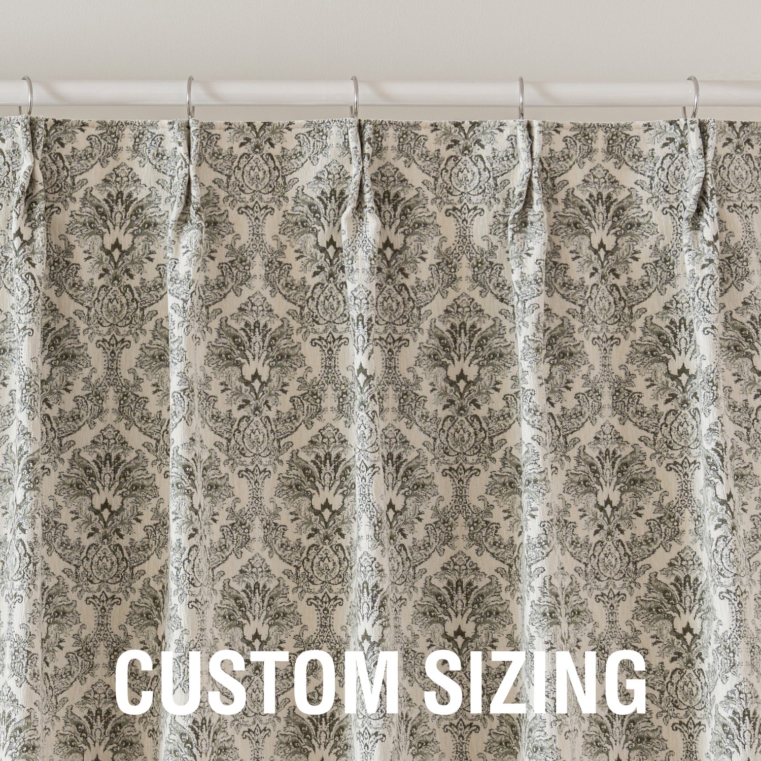 Lyssa Jacquard Curtain Drapery Pleated