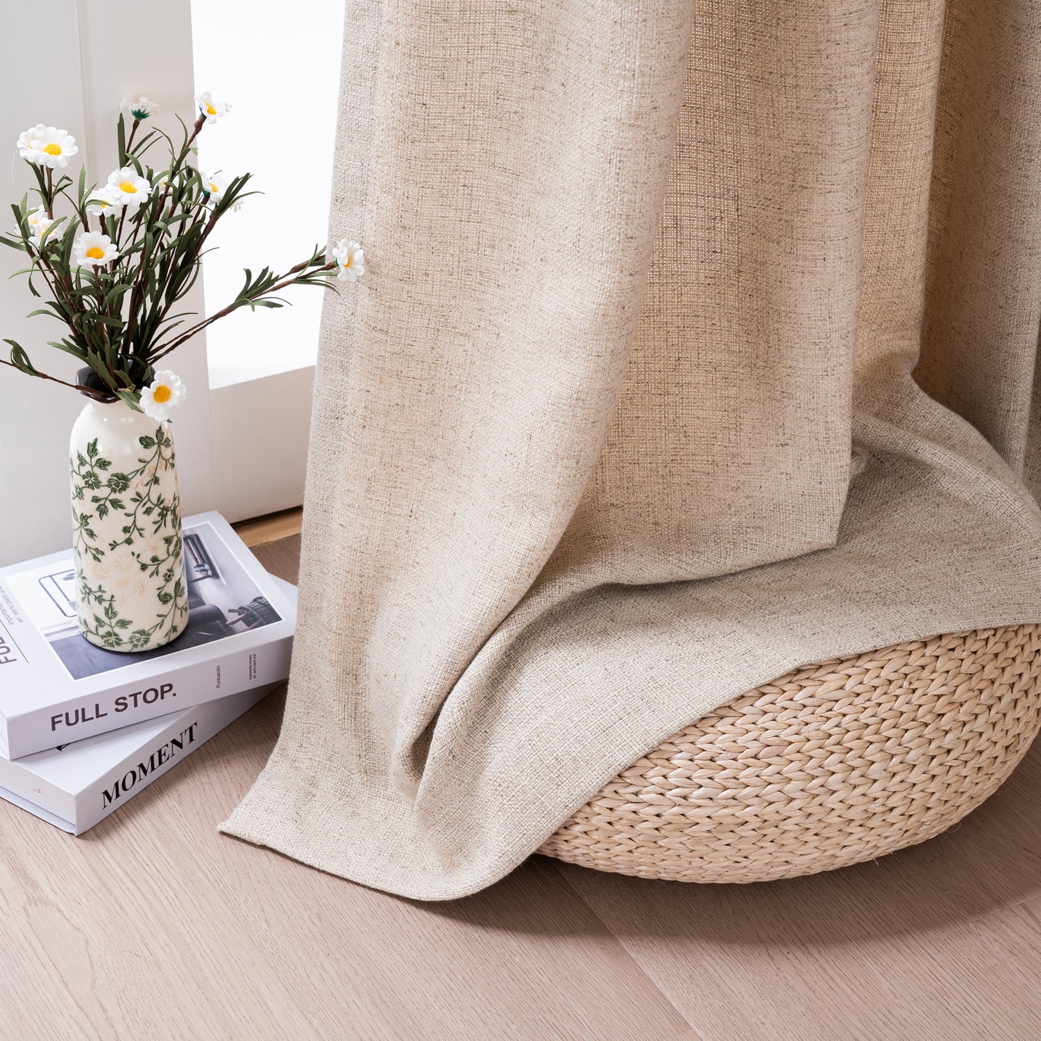 Marisel Faux LInen Heavyweight curtains