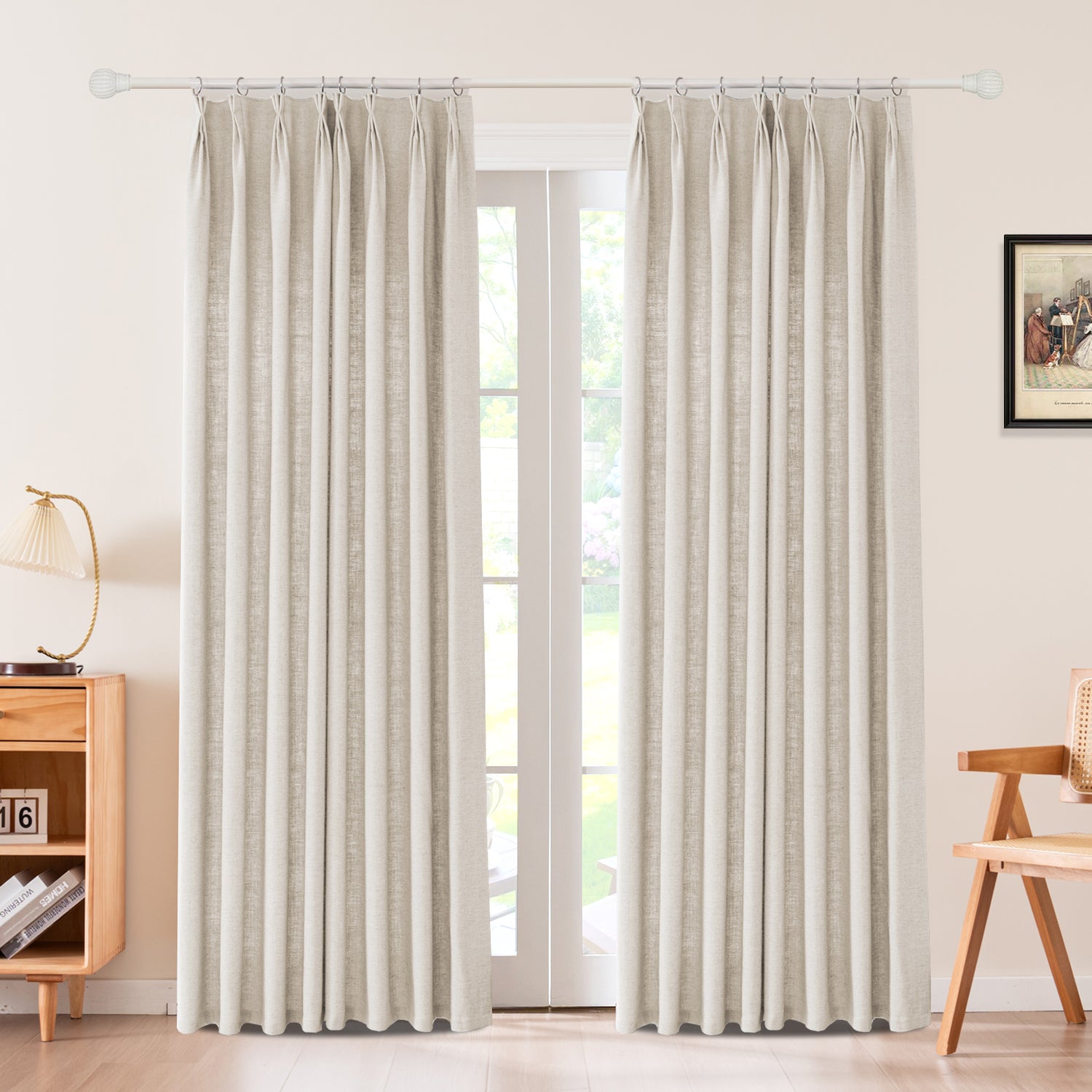Draxis Herringbone Linen Curtain