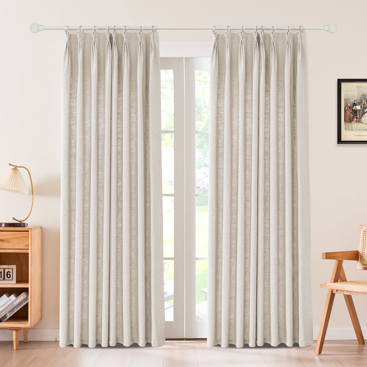 Draxis Herringbone Linen Curtain