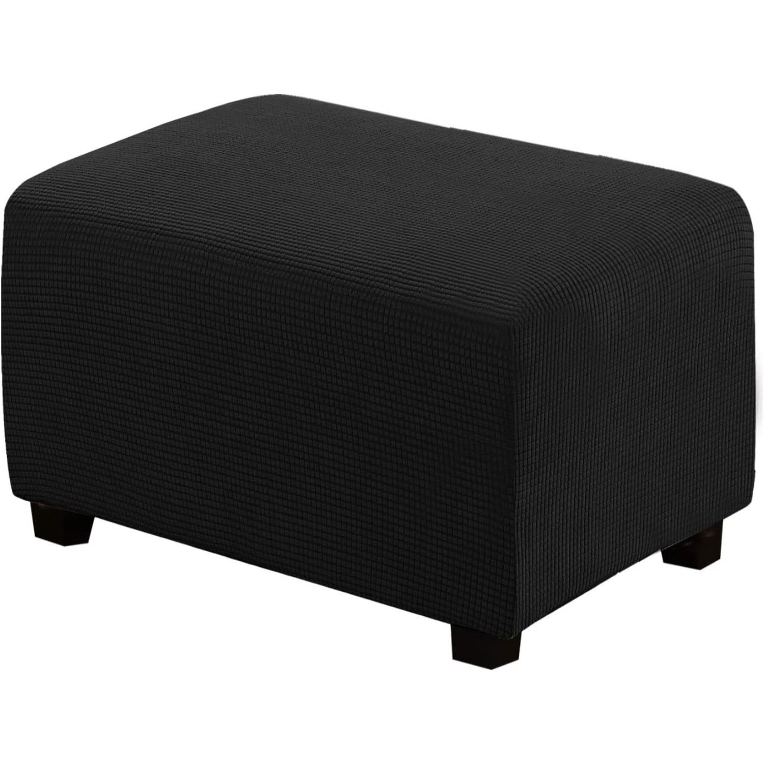 Ottoman Cover Slipcover Rectangle Fit Length Footrest Sofa Slipcovers Stool Cover