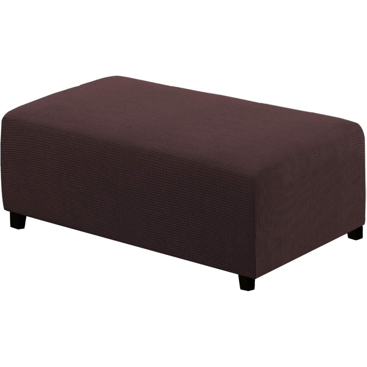 Ottoman Cover Slipcover Rectangle Fit Length Footrest Sofa Slipcovers Stool Cover