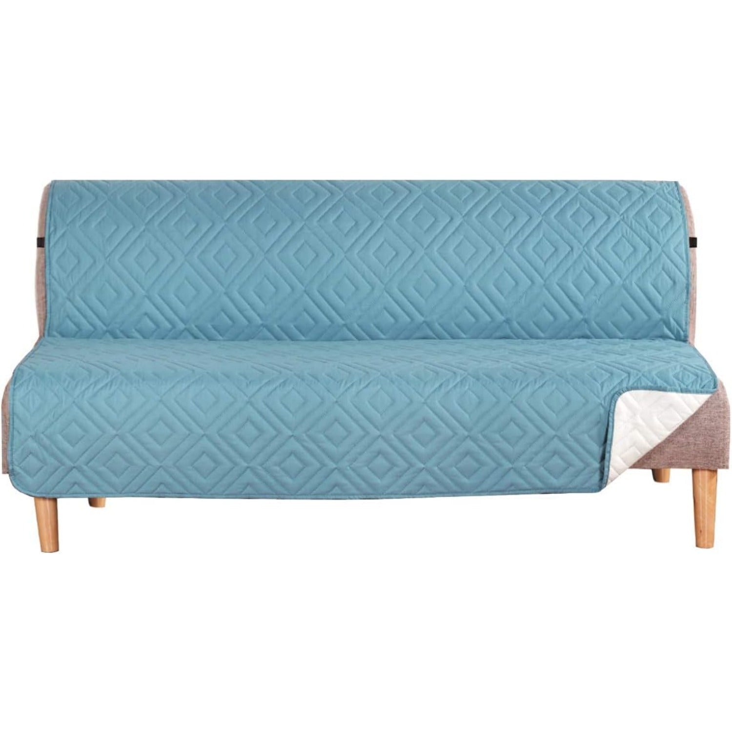 Reversible Furniture Protector Anti-Slip Water Resistant 2" Elastic Straps Couch Covers