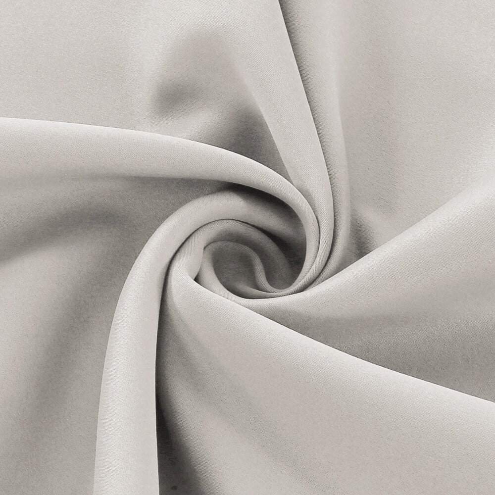 H.VERSAILTEX Thermal Insulated 100% Blackout Grommet Curtains for Bedroom, Pumice Stone, 52" x 84", 2 Panels