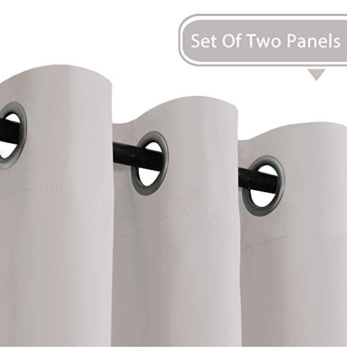 Blackout Thermal Insulated Grommet Solid Color Curtains