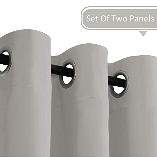 Blackout Thermal Insulated Grommet Solid Color Curtains