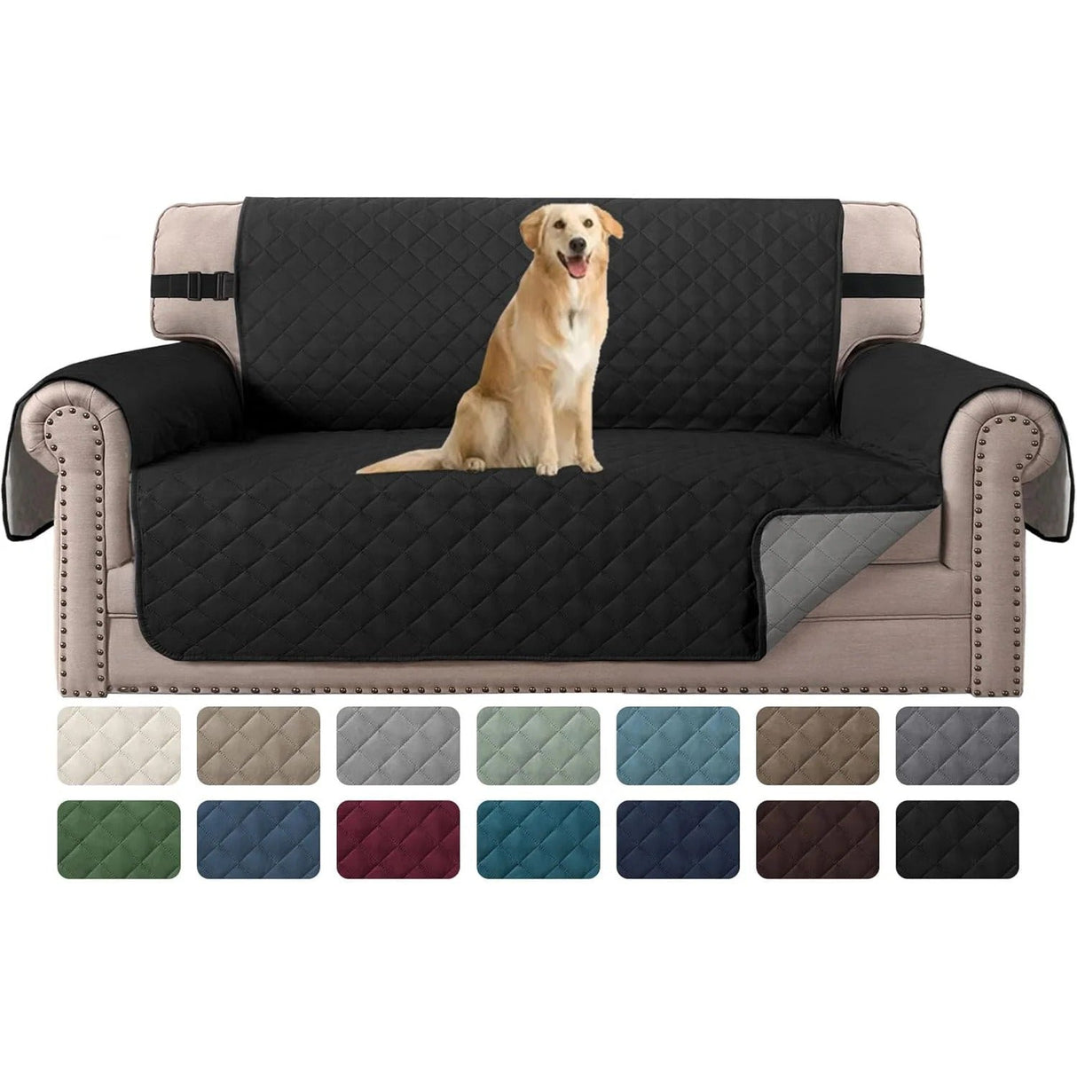 Reversible Chair Covers Water Repellent Chair Slipcover for Dogs Pets Furniture Protector