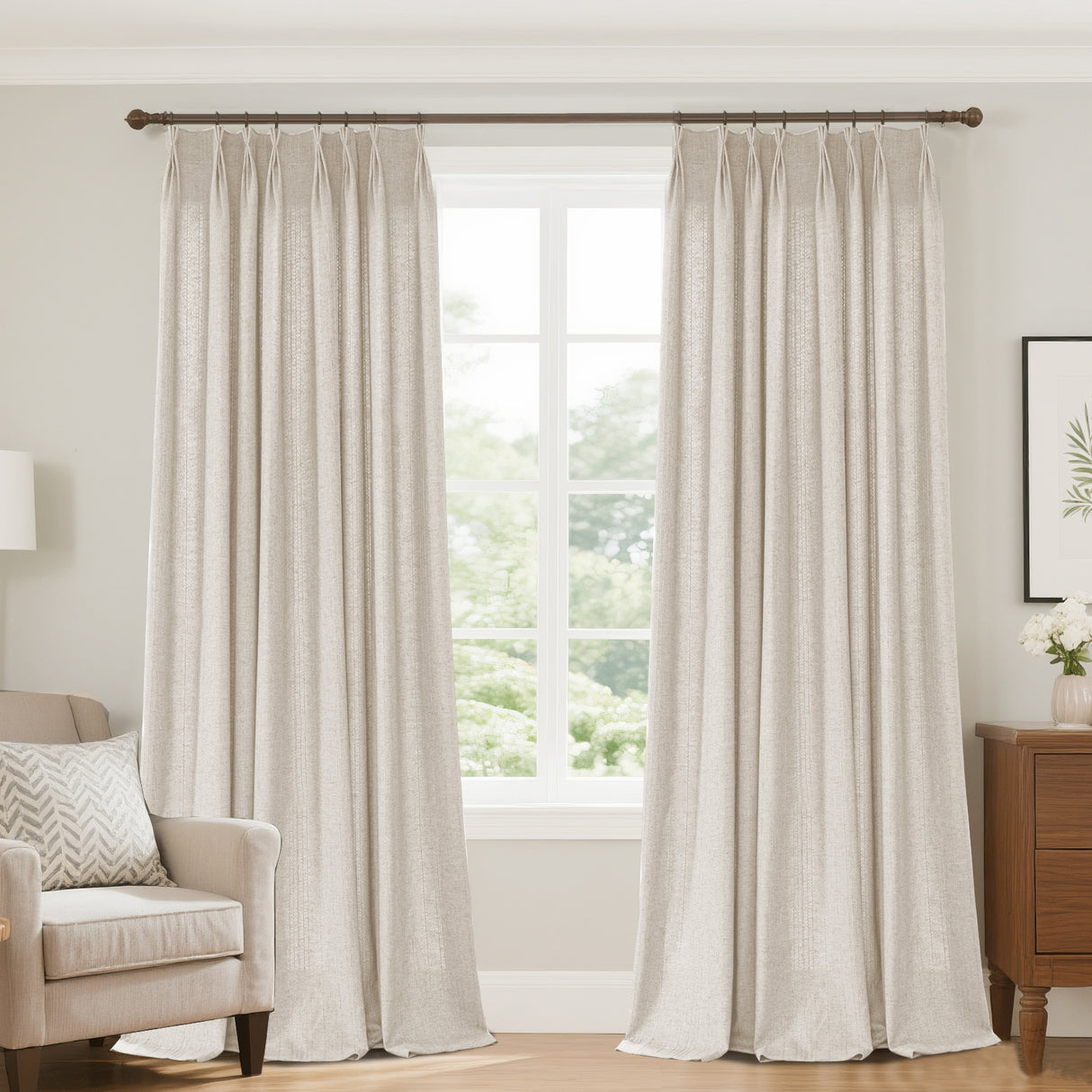 Marisel Subtle Texture Linen Custom Curtain