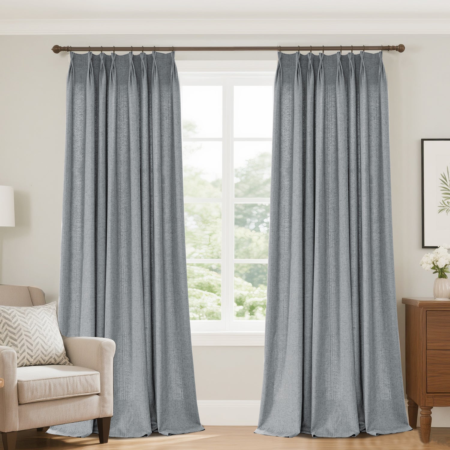Marisel Subtle Texture Linen Custom Curtain
