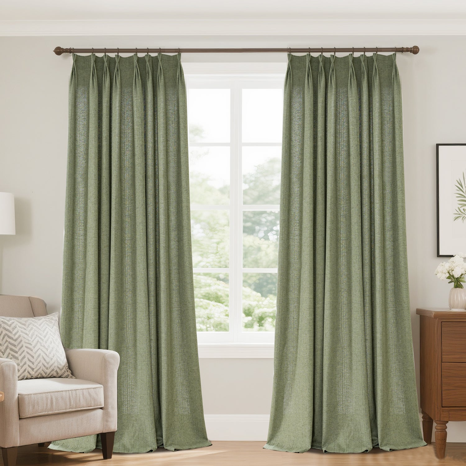 Marisel Subtle Texture Linen Custom Curtain