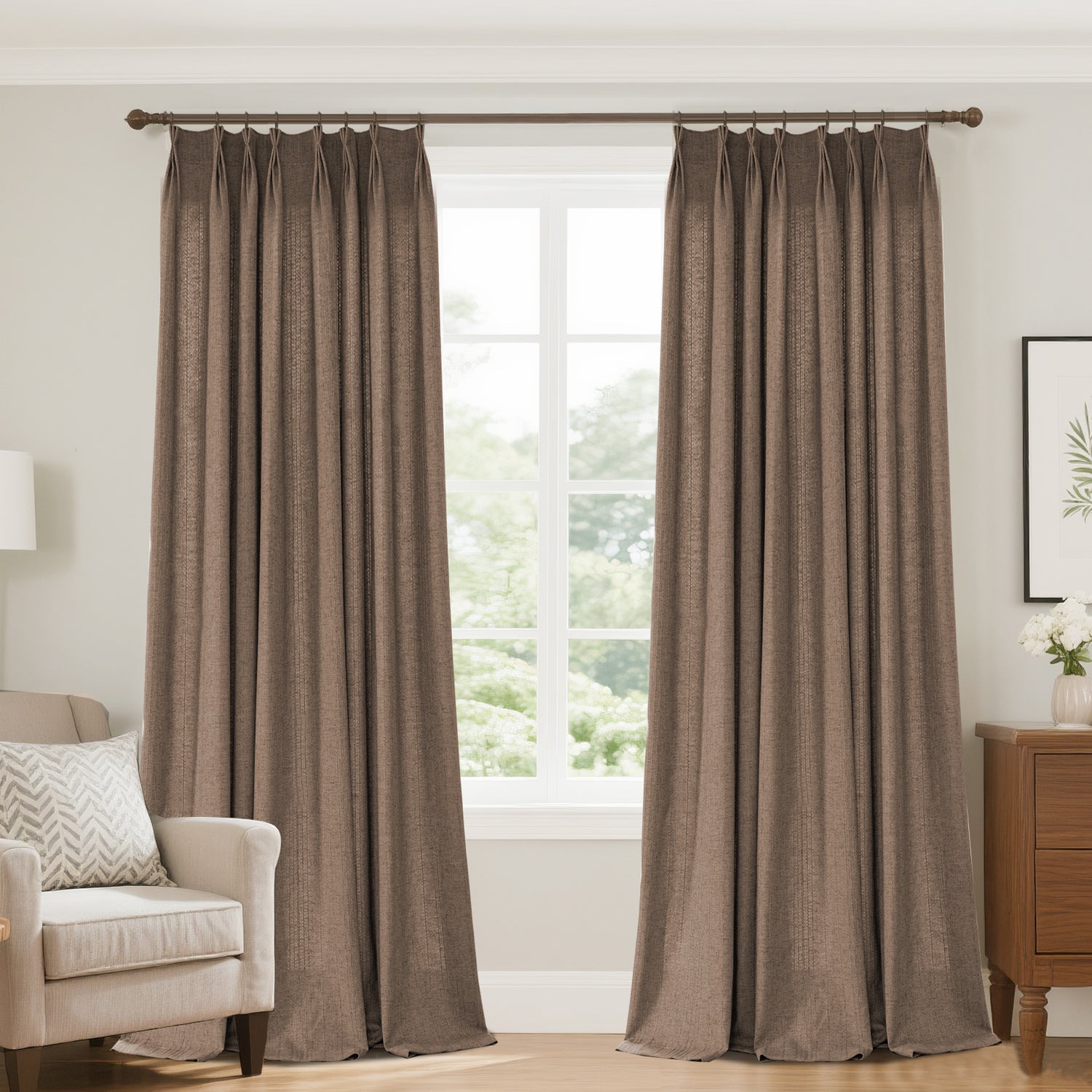 Marisel Subtle Texture Linen Custom Curtain