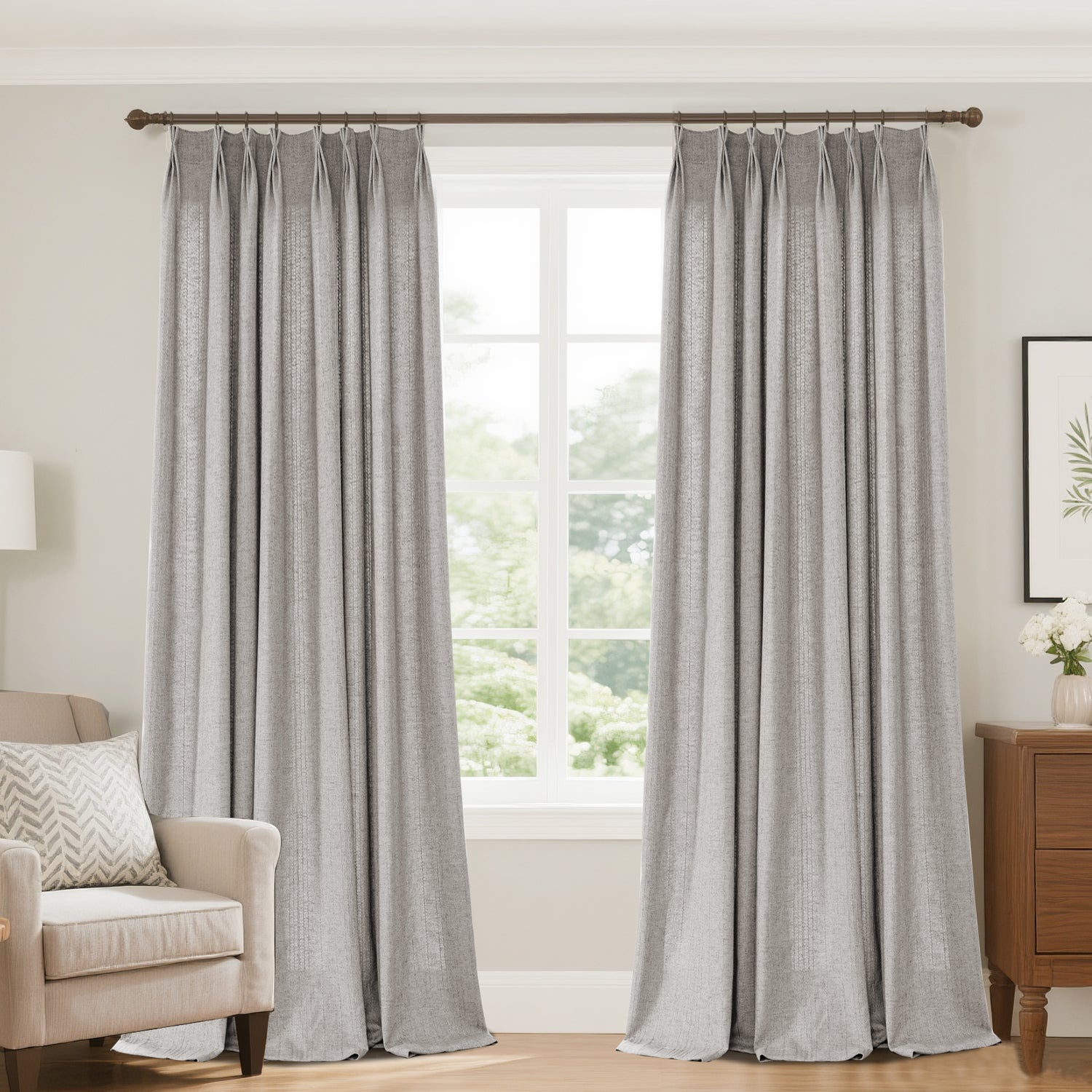 Marisel Subtle Texture Linen Custom Curtain