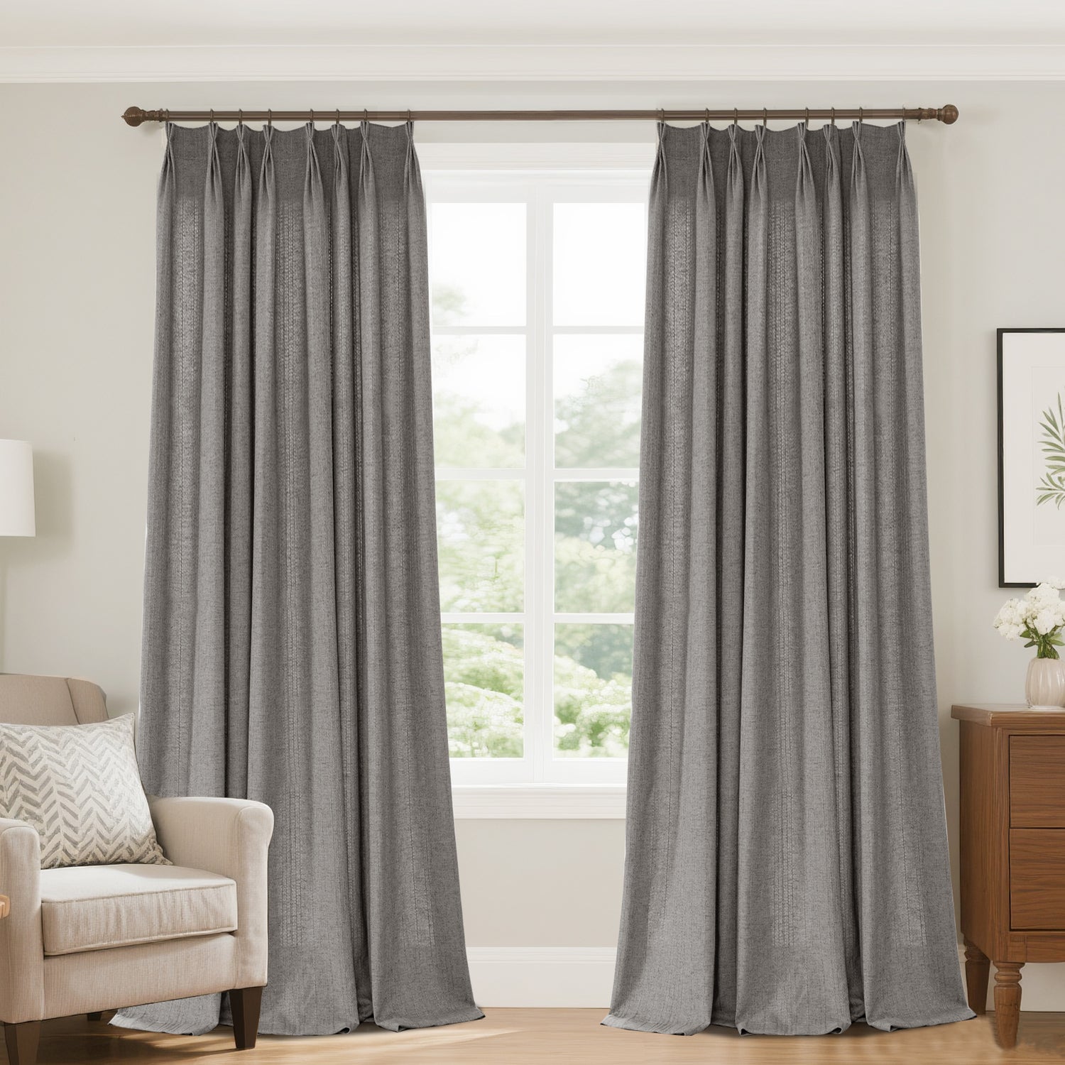 Marisel Subtle Texture Linen Custom Curtain