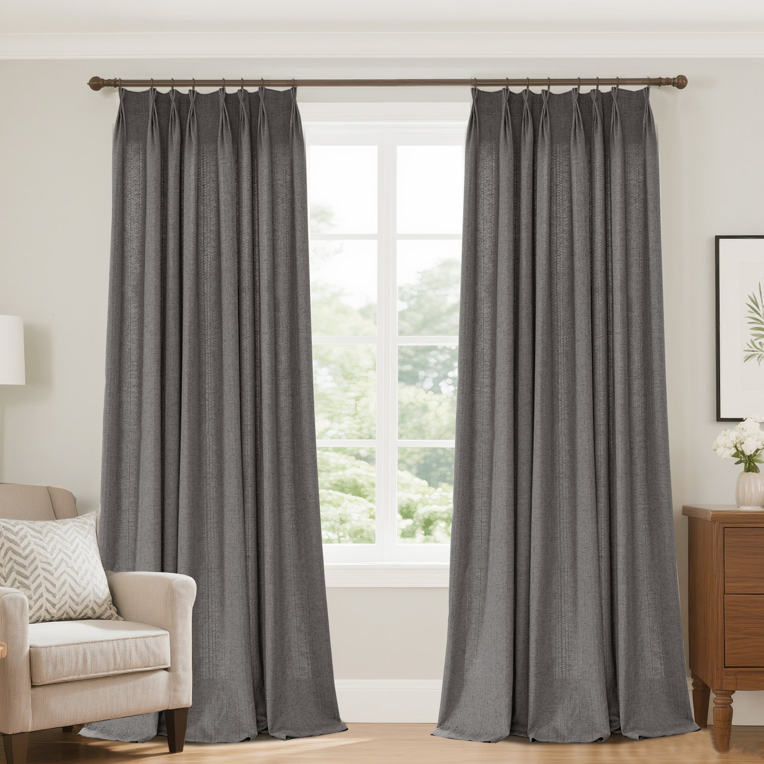 Marisel Subtle Texture Linen Custom Curtain