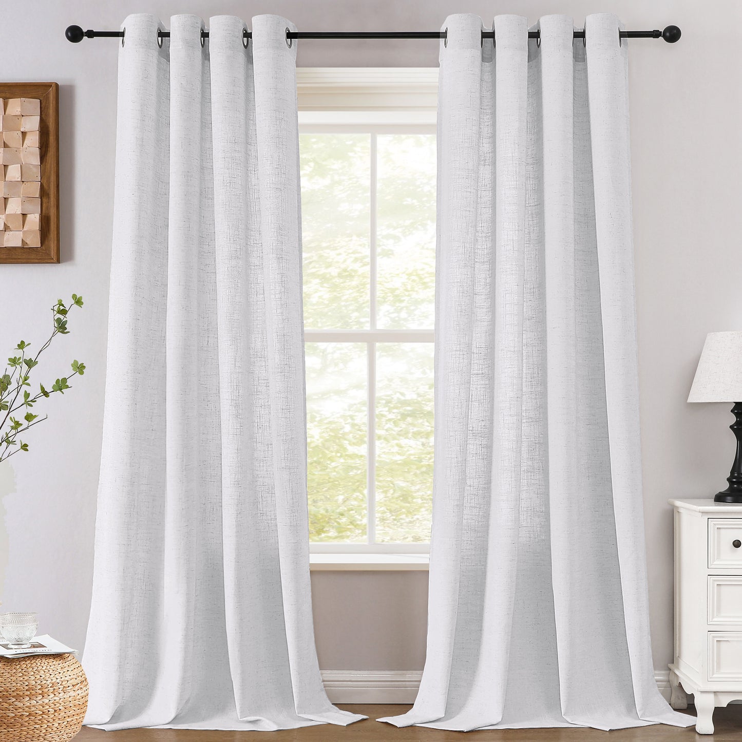 Rich Linen Privacy Curtains